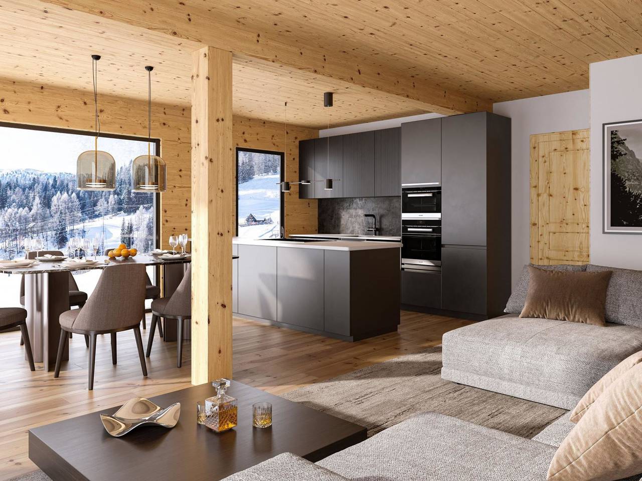 Villa # 5a mit Sauna & Pool in St. Georgen ob Murau, Sankt Georgen am Kreischberg