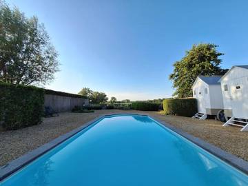 Cottage pour 2 personnes, avec vue et jardin ainsi que sauna et piscine, animaux acceptés à Lokeren