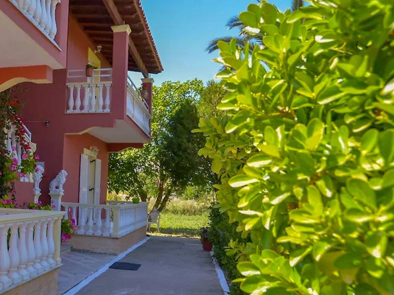 Geheel appartement, "Condesa Dio" mit Balkon in Sidari, Corfu