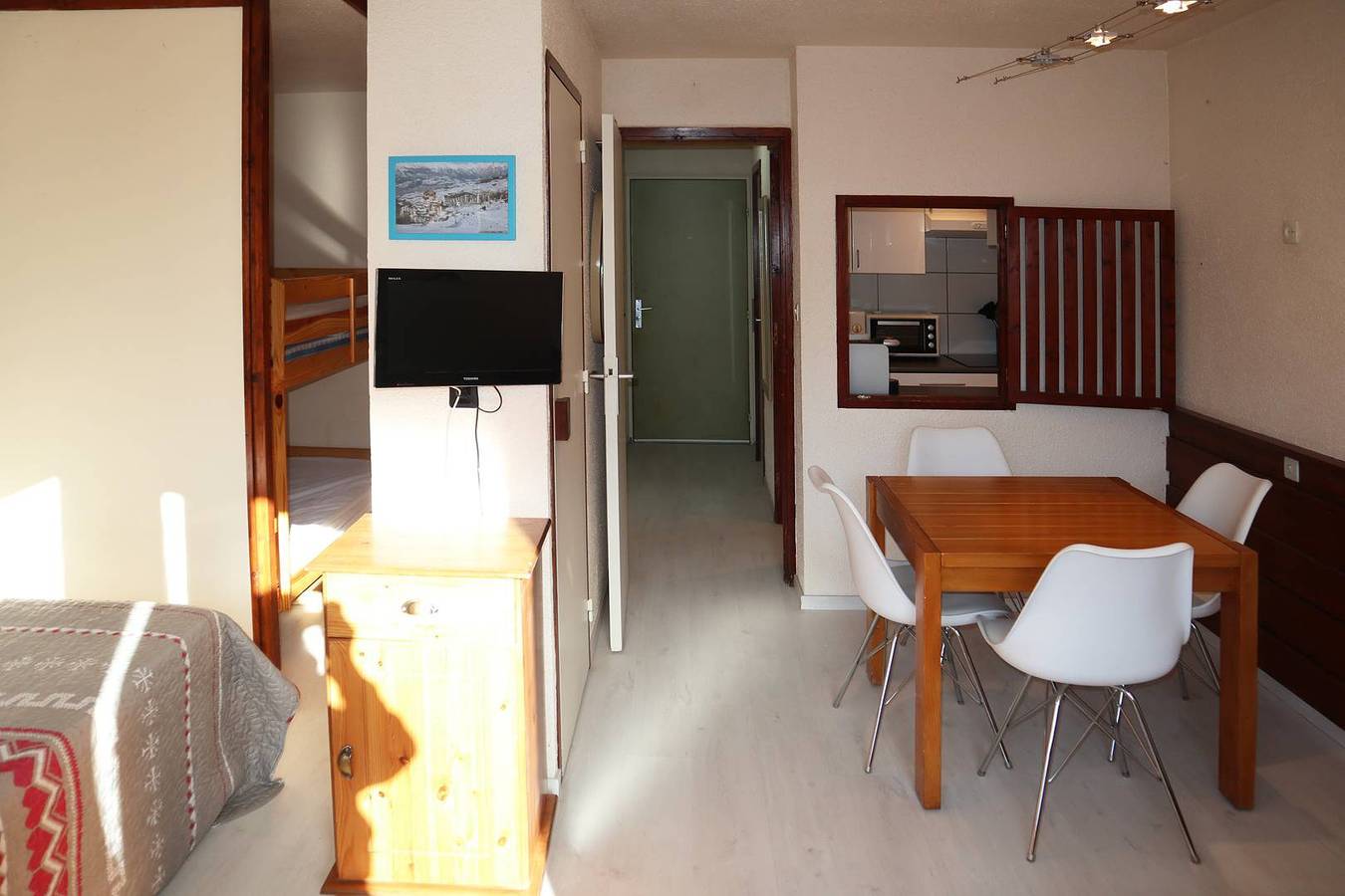 Apartamento vacacional entero, Studio N° 207 Belvedere in Les Orres, Parque Nacional de los Ecrins