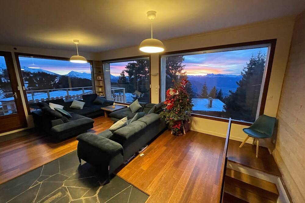 Chalet Chamrousse 1750, 8 pers, 3 ch, terrasse, vue magnifique sur le Vercors in Chamrousse, Parc national des Écrins
