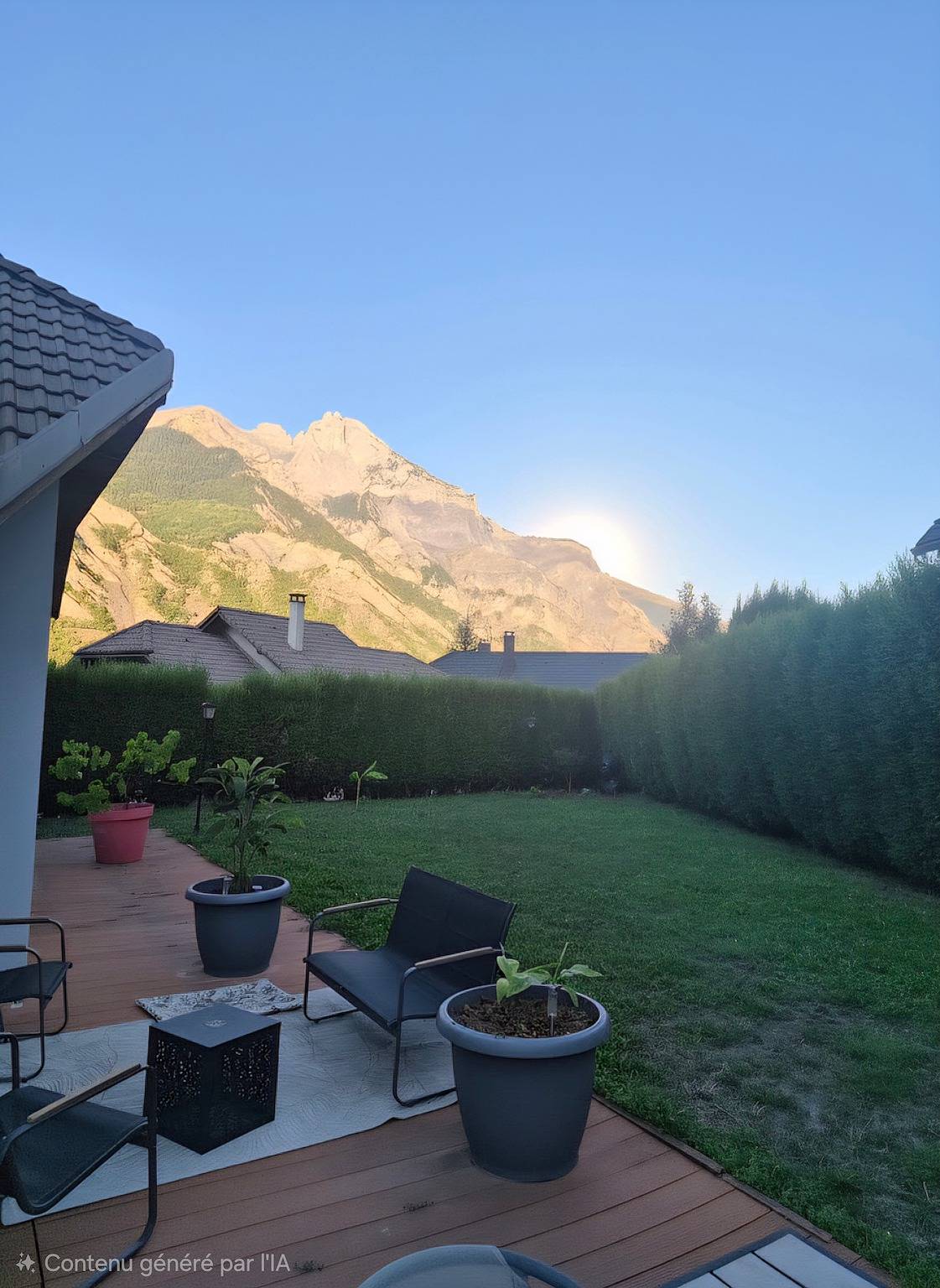 Villa 'Le Cocon Des Alpes' with Mountain View, Private Terrace and Wi-Fi in Villargondran, Saint-Jean-de-Maurienne region