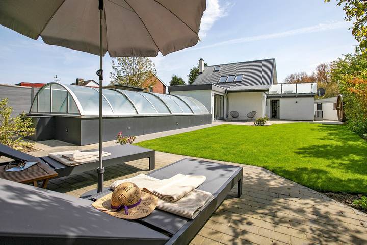 Ferienhaus für 7 Personen, mit Balkon und Garten sowie Sauna in Schlei