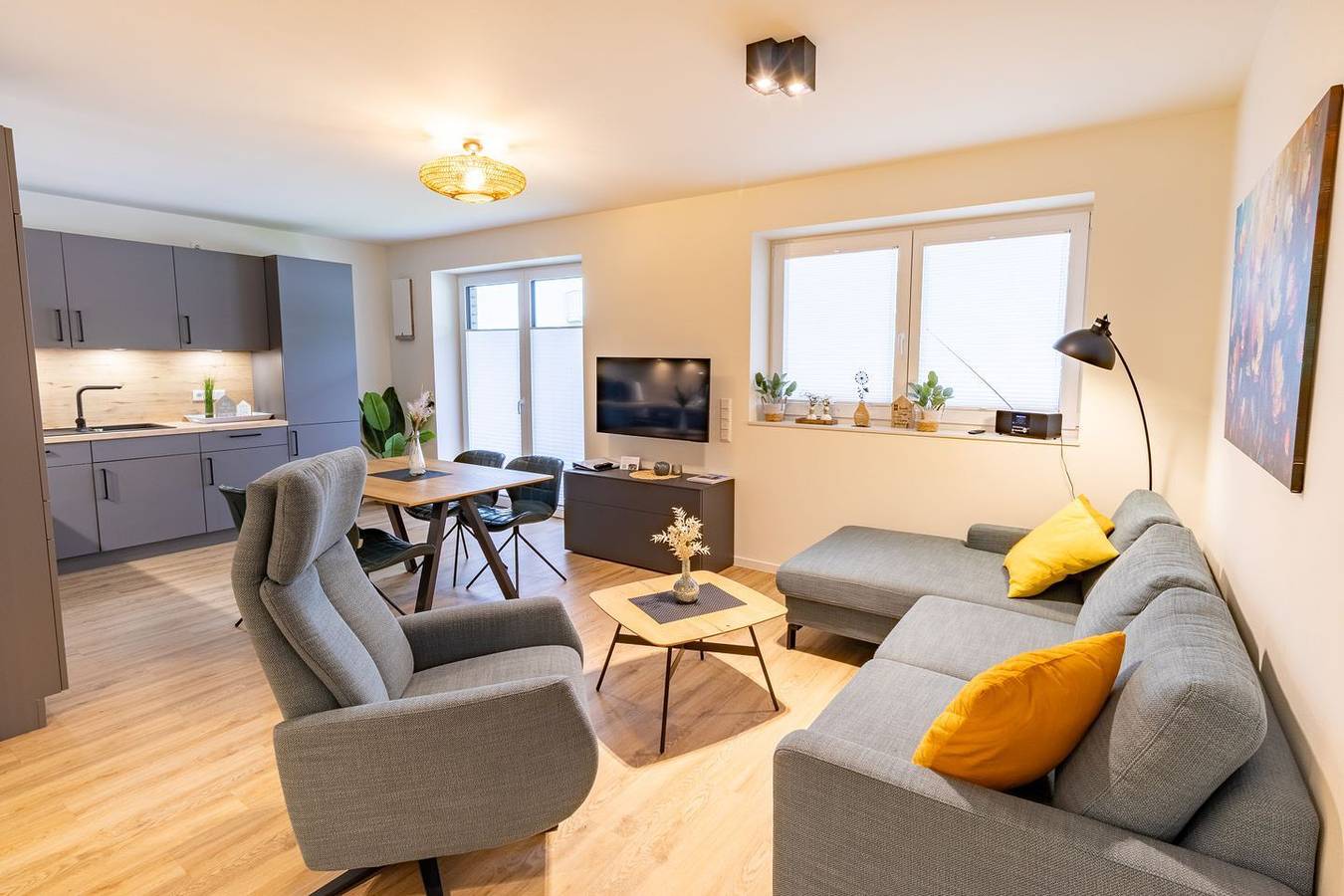 Ganze Wohnung, Ferienwohnung Seestern - Küste33/23 – Strandnah genießen. Ruhig. Modern. Hell. in Tossens, Butjadingen