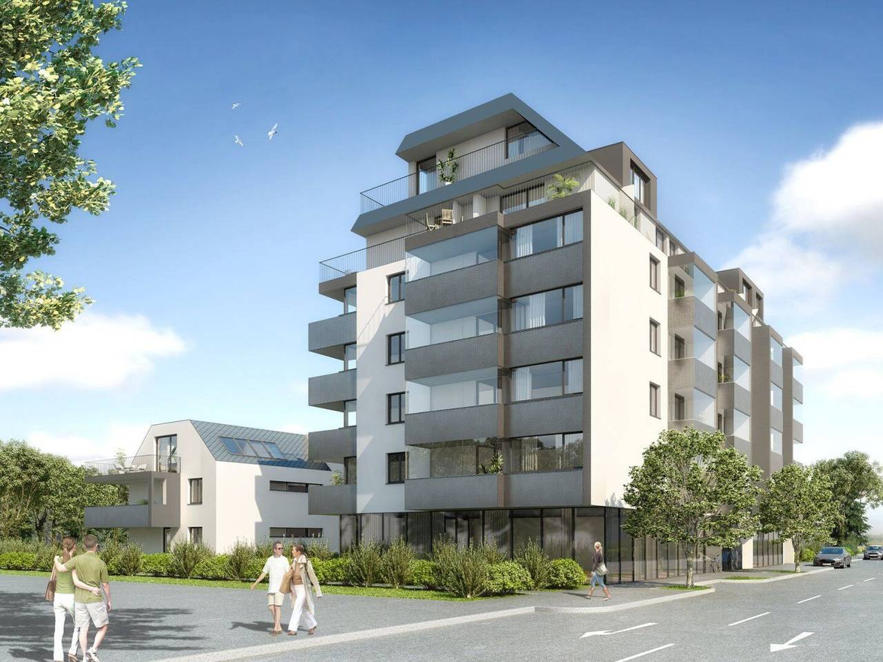 Ganze Wohnung, Moderne Wohnung in Kaisermühlen mit Garten und Panoramablick in Wien, Donau Niederösterreich