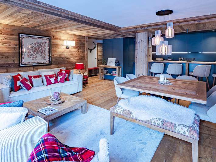 Gîte pour 8 personnes, avec balcon dans Courchevel 1550 - 2