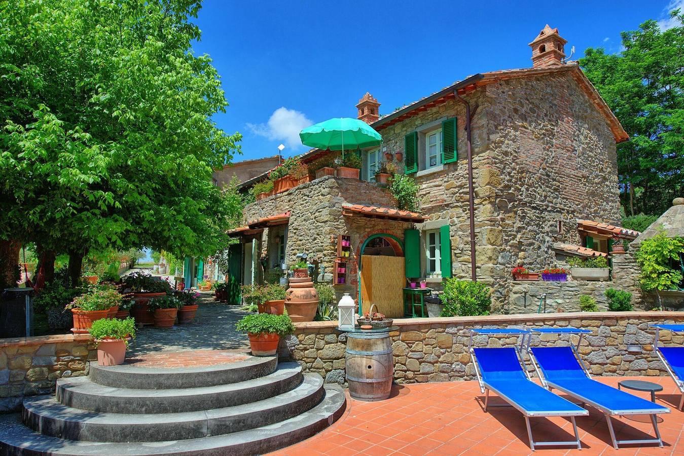 Villa for 15 personer med badebasseng in Cortona, Provinsen Arezzo