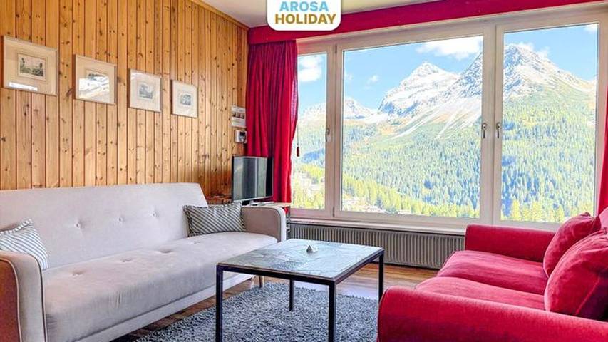 Vakantiewoning voor 5 personen, met balkon in Arosa