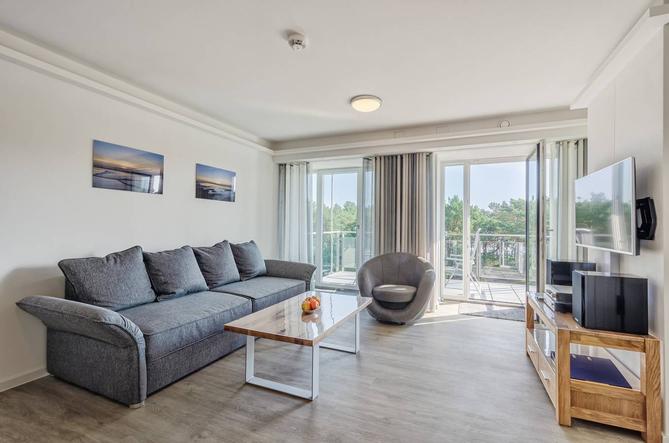 Geheel vakantieappartement, Vakantieappartement voor 2 personen met balkon in Prora, Binz