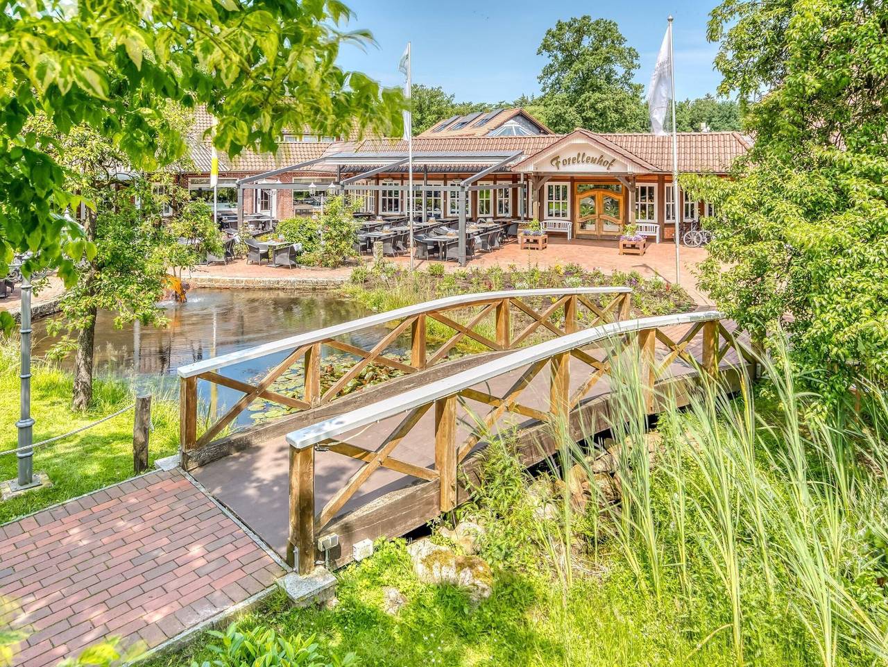 Forellenhof, Hotel - Fewo Forellenblick, Dusche oder Bad, Wc in Walsrode, Landkreis Heidekreis