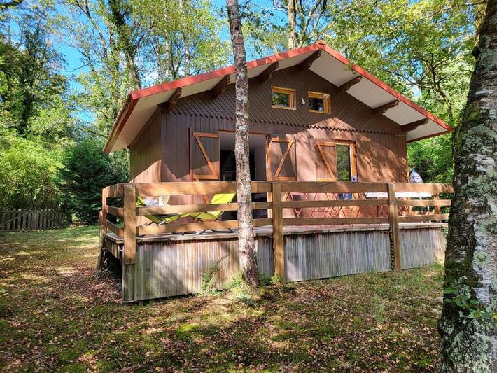 Gîte pour 5 personnes, avec Terrasse et Jardin ainsi que Vue et Vue sur le lac à Foussais-Payré