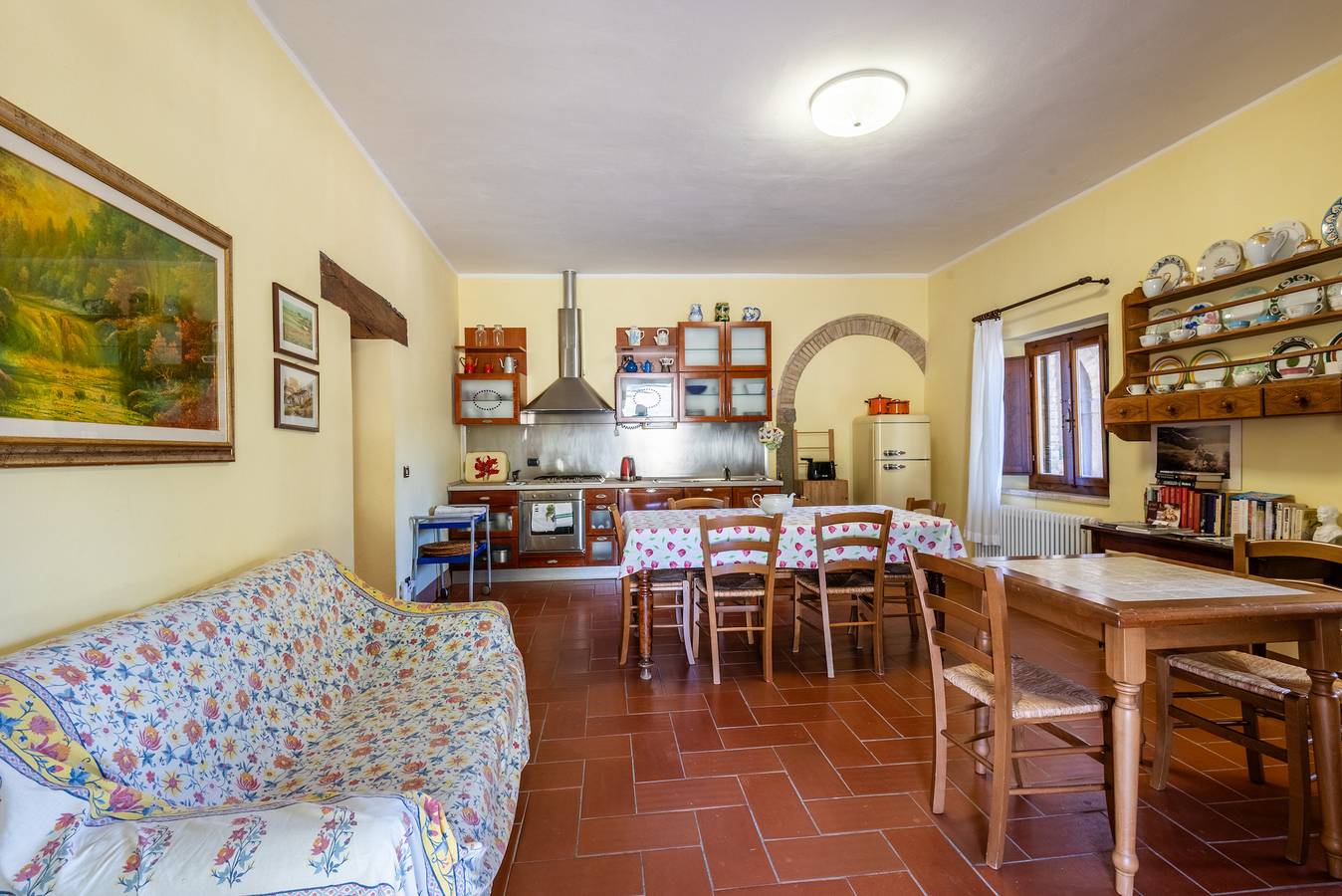 Ganze Wohnung, Ferienwohnung 'Autentico In Campagna' mit Bergblick, Gemeinschaftspool und Wi-Fi in Radicondoli, Siena Provinz