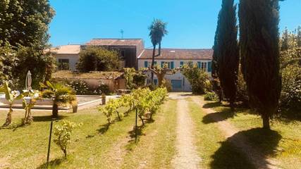 Cottage pour 2 personnes, avec vue ainsi que piscine et jardin, animaux acceptés à Cozes