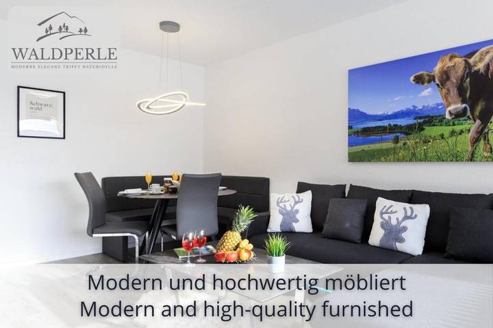 Ferienwohnung für 2 Personen, mit Pool und Terrasse sowie Ausblick und Sauna, mit Haustier in Schonach (Dorf) - 3