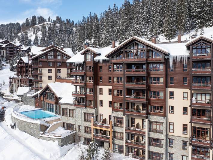 Location de vacances pour 6 personnes, avec Balcon et Jacuzzi ainsi que Piscine et Sauna dans Flaine