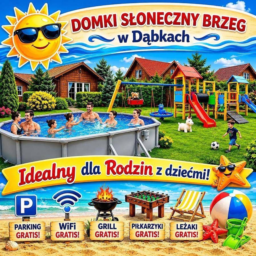 Domki Słoneczny Brzeg in Dąbki, Powiat Sławieński