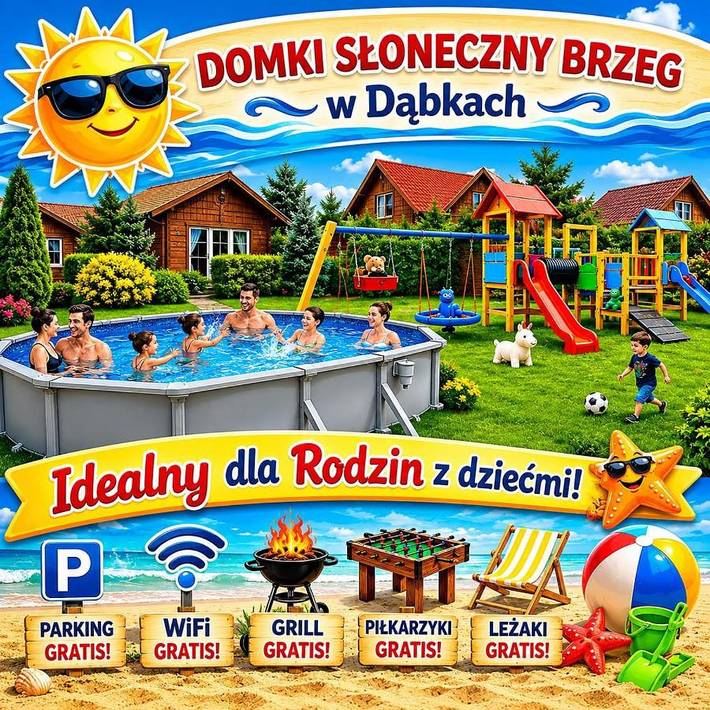 Domek letniskowy dla 4 osób, z Taras i Ogród w Dąbki