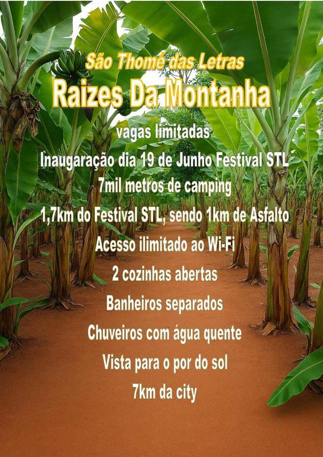 Camping para 3 pessoas, com vista em São Tomé das Letras