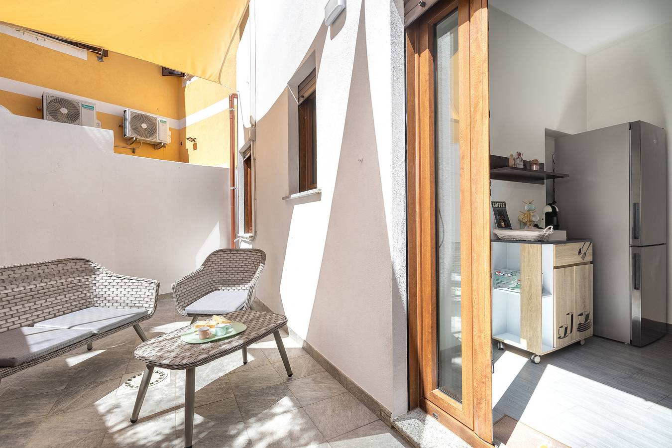 Ferienhaus 'Oikos 58' mit privater Terrasse, Wi-Fi und Klimaanlage in Porto Torres, Sassari Provinz