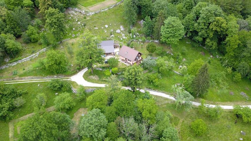 Ferienhaus für 2 Personen, mit Ausblick und Terrasse sowie Garten im Triglav Nationalpark
