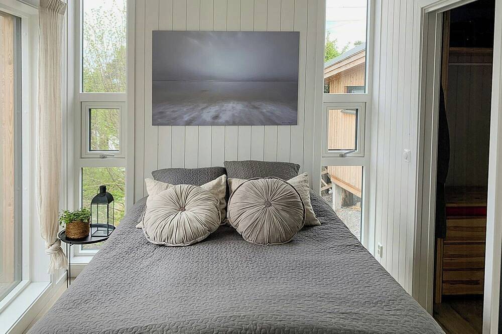Hütte mit Blick auf den Oslofjord auf Jeløya in Moss