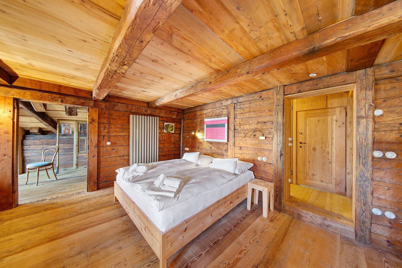 Zimmer 'Sufitä' mit Bergblick, Gemeinschaftsterrasse und Wi-Fi in Comelico Superiore, Karnischer Hauptkamm