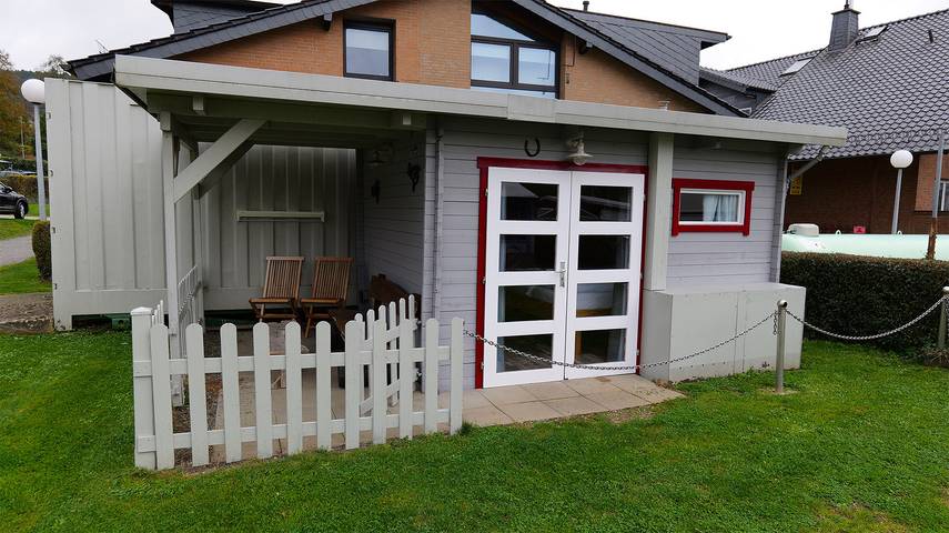 Ferienwohnung für 2 Personen, mit Terrasse und Sauna, mit Haustier