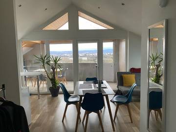 Gîte pour 4 personnes, avec vue et terrasse à Montbéliard