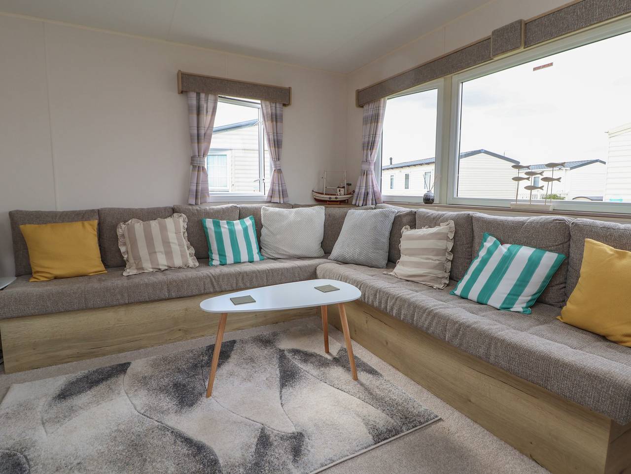 Wohnwagen für 6 Personen mit Garten in Rhyl, Denbighshire