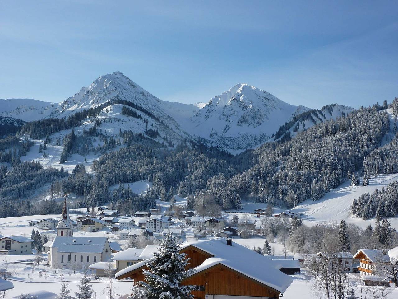 Ganze Wohnung, Auf der Sonnenseite - Pontenblick in Schattwald, Allgäuer Alpen (Österreich)