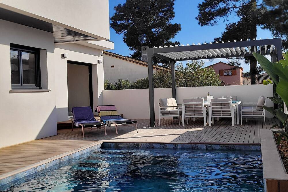 Villa avec piscine bord de mer - Sainte-Marie-La-Mer in Sainte-Marie Plage, Sainte-Marie-la-Mer