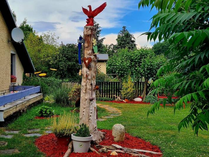 Bungalow für 5 Personen, mit Terrasse und Garten