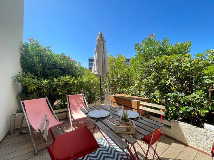 Appartement de vacances pour 2 personnes, avec terrasse à Sète