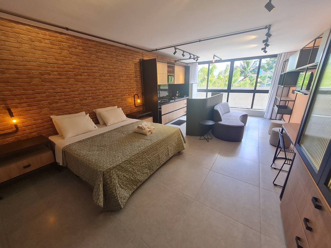 Geheel appartement, Vakantieappartement voor 3 personen met zwembad in Cabo Branco, João Pessoa (gemeente)