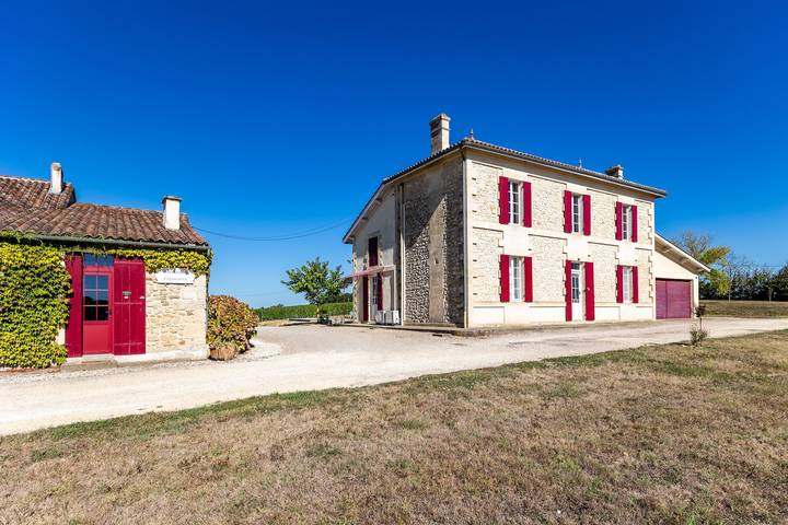 Chambre d’hôte pour 2 personnes, avec Jardin à Blasimon