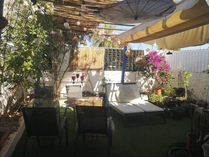 Alojamiento y desayuno para 2 personas, con Terraza además de Jardín y Piscina en Maspalomas