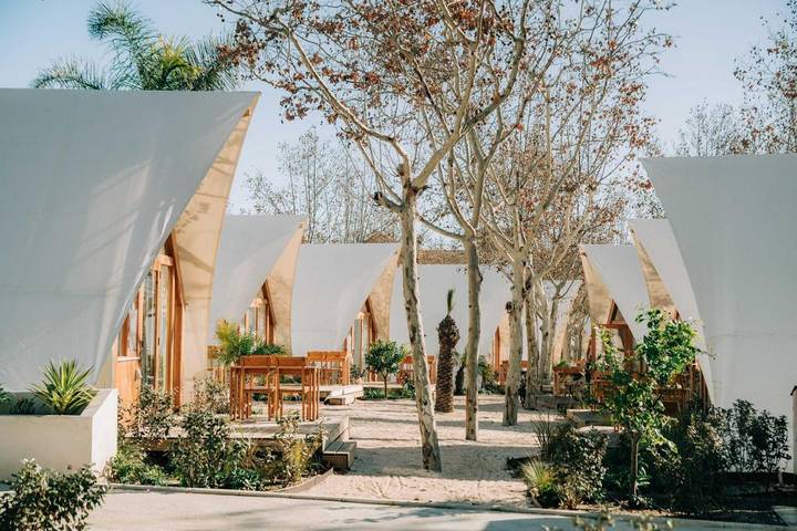Camping pour 4 personnes, avec Jacuzzi et Terrasse ainsi que Jardin et Piscine sur la Costa del Sol