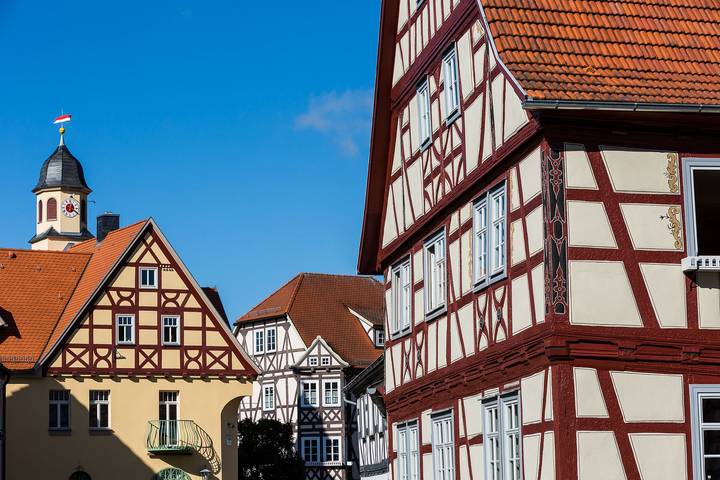 Ferienwohnung für 6 Personen, mit Balkon und Balkon/Terrasse sowie Terrasse an der Rhön - 4