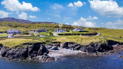 Ferienhaus für 6 Personen, mit Meerblick und Garten in County Galway