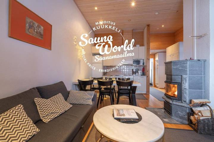 Appartement de vacances pour 4 personnes, avec sauna ainsi que vue et terrasse