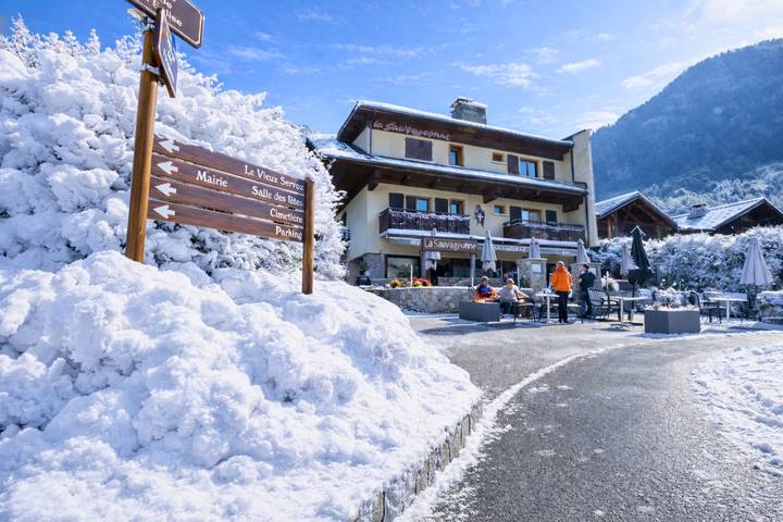 Ganze Wohnung, Apt La Sauvageonne in Servoz Balcony & Mountain views in Servoz, Region Bonneville