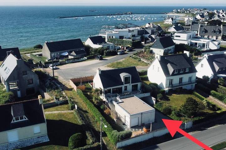 Location de vacances pour 6 personnes, avec jardin dans Plage Pors-Meur