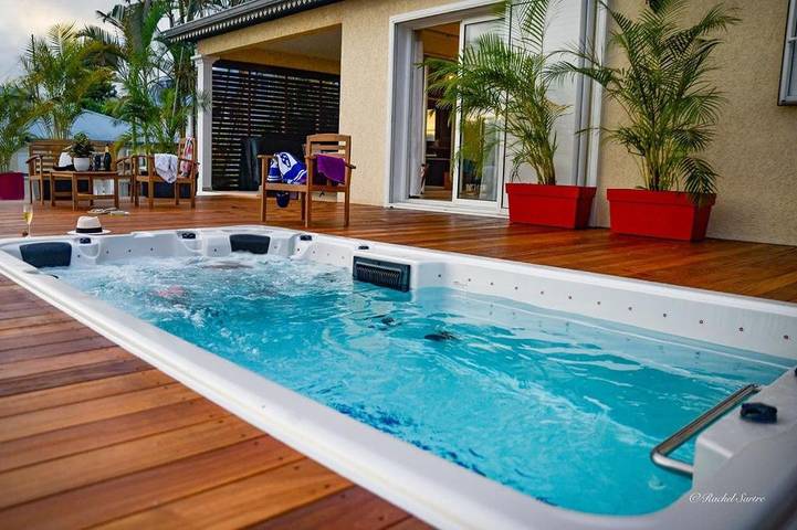 Maison de vacances pour 6 personnes, avec jacuzzi ainsi que terrasse et jardin