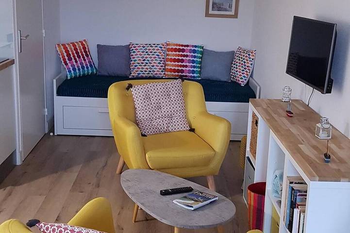 Appartement de vacances pour 3 personnes, avec jardin