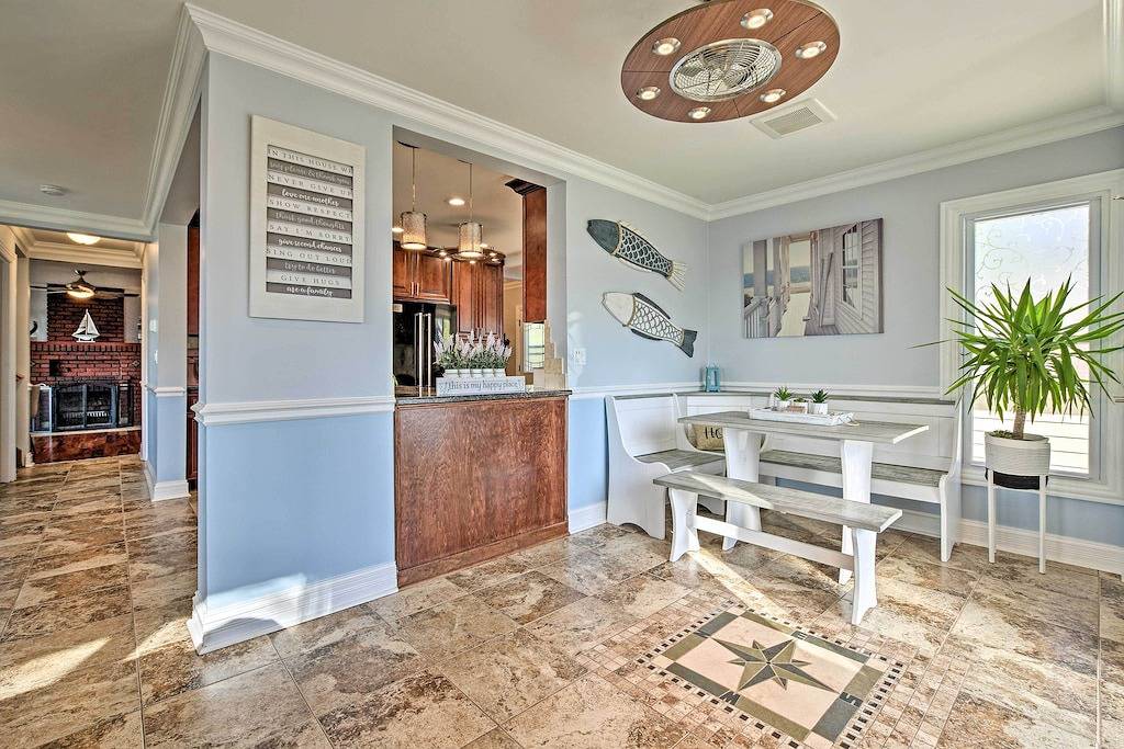 Lakefront Home w/ Game Room, Theater & Dock! in Fox Lake