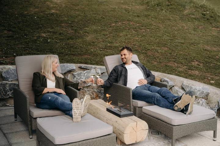 Ferienwohnung für 2 Personen, mit Ausblick und Garten