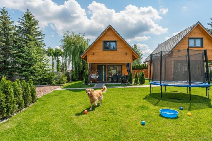 Ferienhaus für 9 Personen, mit Ausblick und Garten, kinderfreundlich in Niederschlesien