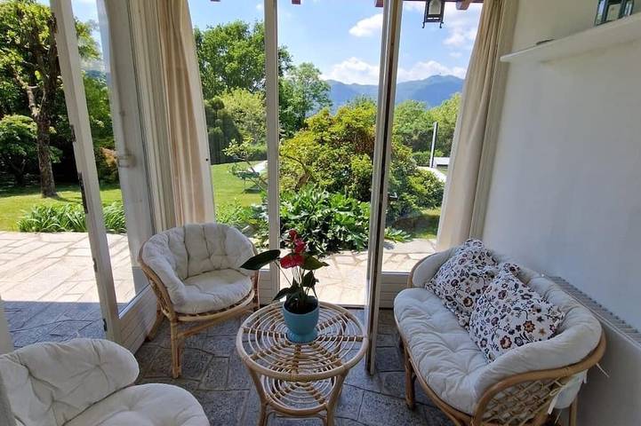 Lovely holiday home at Lake Orta with private garden and pool in Comune di Ameno, Lake Orta