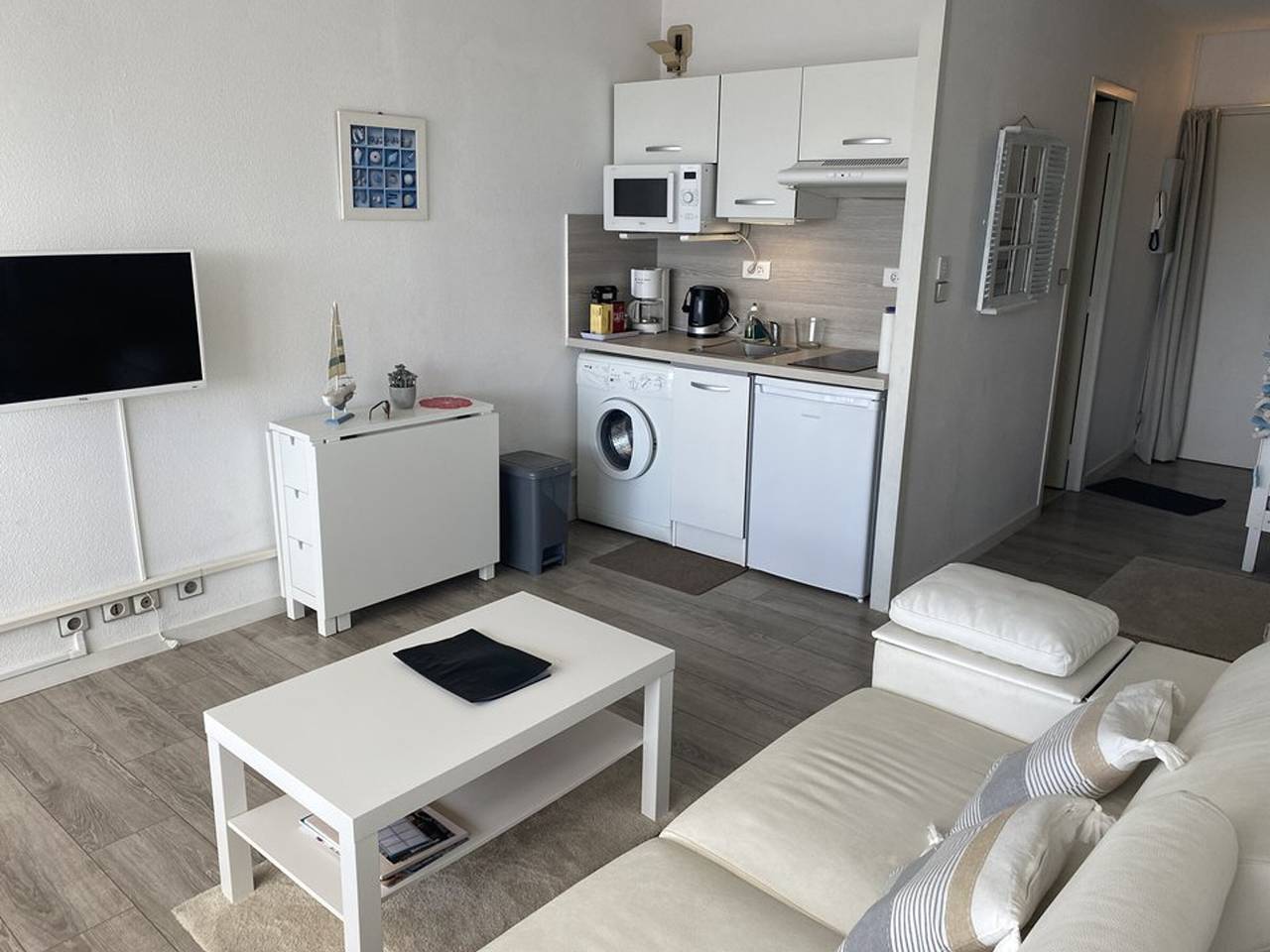 Ganzes Studio, Gemütliches Studio-Kabine, Klimaanlage, Hafenblick in Capbreton in Capbreton, Côte d’Argent
