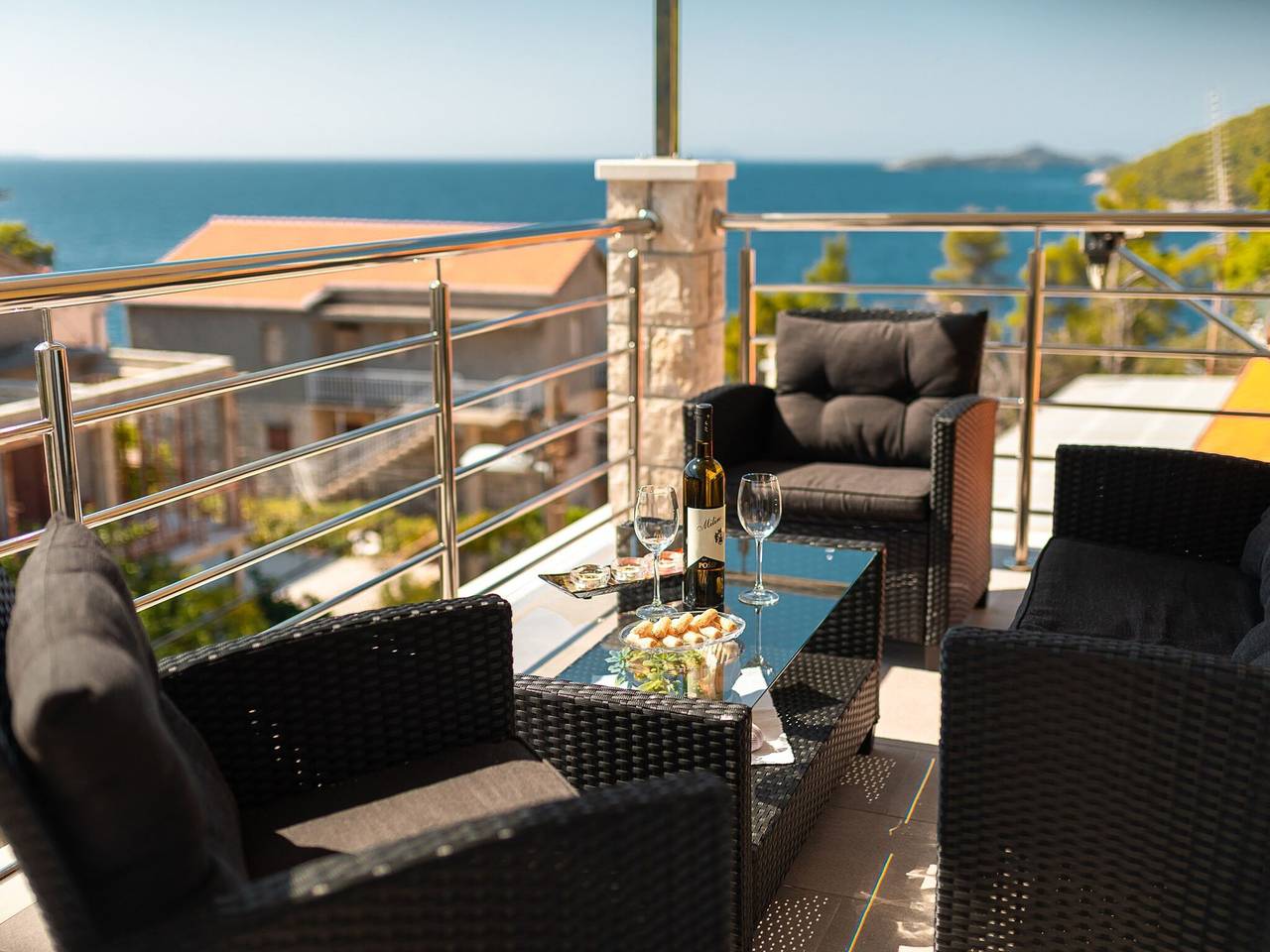 Ganze Wohnung, Fancy Apartments Dream - Comfort One Bedroom Apartment with Balcony and Sea View ( 1 ) in Blato, Korcula